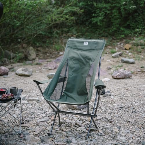 Naturehike YL06 Plus Camping Chair, Ultralight Portable Camp Chair with Storage Bag, Compact Folding Beach Chair for Backpacking Hiking Fishing Picnic