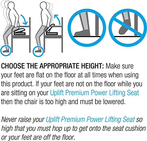 Carex Upeasy Seat Assist - Chair Lift And Sofa Stand Assist - Portable Lifting Seat With Support Up to 220 Pounds, Provides 70% Assistance, Blue - style: Wt Cap: 95 lbs - 220 lbs