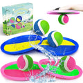 Jalunth Ball Catch Set Game Toss Paddle Beach Toys Back Yard Outdoor Games Pool Backyard Target Throw Sticky Mitt Set Age 3 4 5 6 7 8 9 10 11 12 Years Old Boys Girls Kids Easter Gifts Pink Blue 2 Pack - color: Pink+blue 4 Pack
