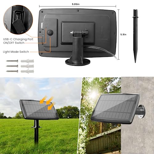 Bdrofn 200FT Solar String Lights Outdoor Waterproof, Solar Patio Lights with Remote Control & 60+2 Dimmable ST38 Edison Bulbs Shatterproof,Solar Powered String Lights for Outside Garden Backyard - size: 200FT
