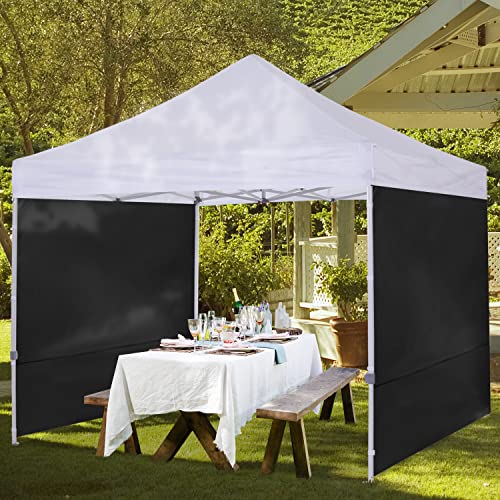 COOSHADE Instant Canopy SunWall 8x8 Canopy SideWall for Pop up Canopy Tent, 1 Pack Sidewall Only, Black - color: Black, size: 8x8-Standard