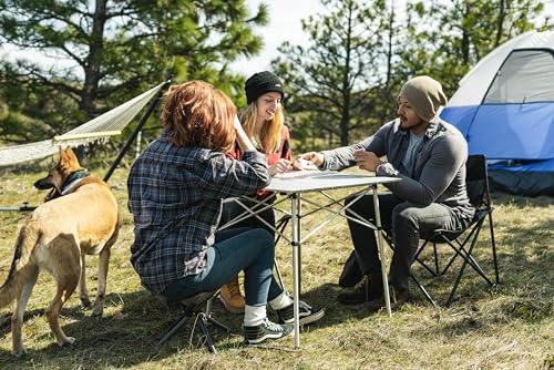 Stansport Apex Fold-Up Stool (G-140) - Black/Grey, Portable and Lightweight Stool for Camping, Fishing, Hiking, Backpacking and More - 300 lbs weight capacity