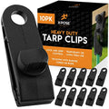 Xpose Safety 10 Pack Heavy Duty Reusable Tarp Clips - Use with Canopy Tent, Awning, Camping, Boat Cover, Car Cover, Swimming Pool or Sun Shade - by Xpose Safety