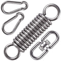 Hammock Chair Hanging Kit Swing Spring Hardware, Heavy Duty Suspension Swivel Hanger Hook for Hanging Chair, Rocking Seat, Porch Swing, Garden, 550 LB - size: Hammock Chair Kit - 1 Pack