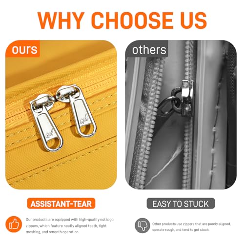 NOL Natural Organic Lifestyle Small Lunch Bag Mini Lunch Box Insulated Lunch Bag for Men/Women Leakproof Cooler Tote Bag Lightweight Nylon Waterproof Lunch Box For Work, Earth-yellow - color: Earth-yellow, size: Medium(5 Liters)