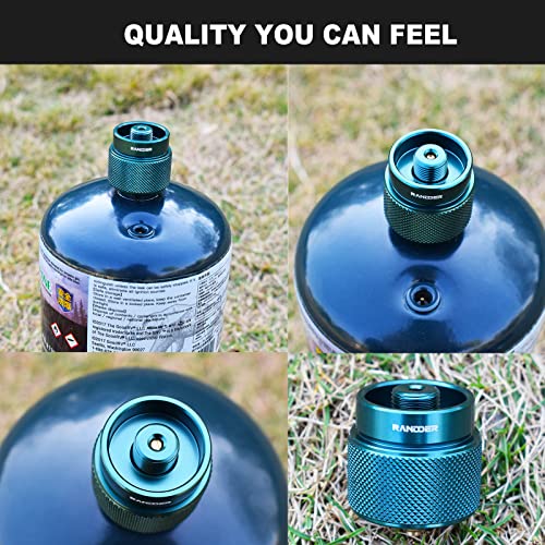 Propane Stove Portable Isobutane Camping Stove with Gas Adapter - 10,000 BTU Single Burner Backpacking Camp Stove for Hiking, Emergency, Outdoor(Include Carrying Case)