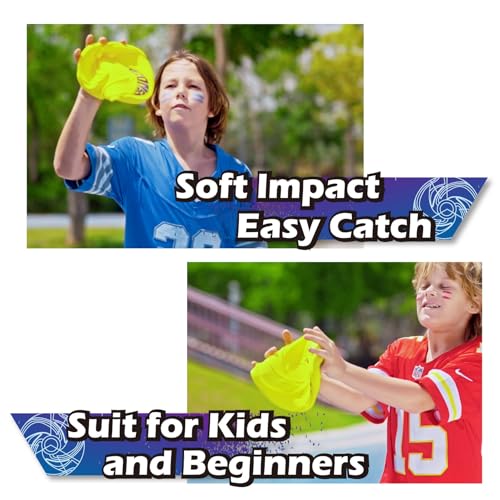 AMAZING TOYZ Tirodisc Foldable Frisbee for Kids & Adults, 20cm Soft Silicone Flying Disc - Portable Pocket-Sized Outdoor Waterproof Toy for Beach, Park, Pool Games | Easy Clean & Safe Catch - color: Blue