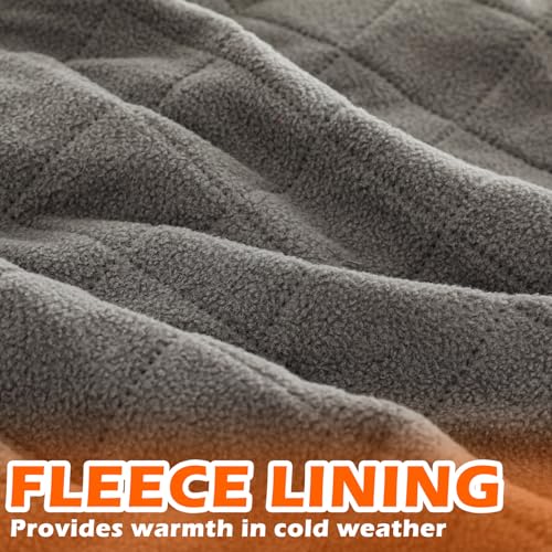 VitalCozy 55" x 95" Waterproof Woobie Camo Blanket for Hunting Extra Outdoor Stadium Blankets Sherpa Lining with Hood and Storage Pocket for Deer Duck Hunting Gear Blind Accessories(Bionic Bush Camo) - style: Bionic Tree Camo