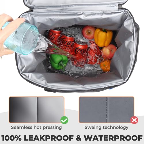 Heytrip Backpack Cooler 36/54 Cans, Insulated Portable Large Leakproof Waterproof Cooler Bag, 20 Hours Cold Retention for Lunch Camping Travel Beach Picnic - color: White - 36 Cans