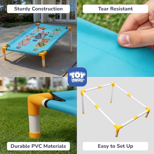 TOY Life Bean Bag Toss Game, Carnival Party Games, Cornhole Set for Kids Outdoor Games, Outside Toys for Kids Ages 4-8, Yard Outdoor Toys for Toddlers 3-5, Gifts for 3 4 5 6 7 Year Old Girls & Boys - color: Blue Animal