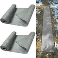 Prriudy 16x118" No-Slip Ice & Snow Carpet Mats, Felt Carpet Anti-Slip Mat for Winter Walkways, Front Door, Stairs, Porch, Outdoor, Garden, Patio, Safe Walking (2 Pack, Grey)