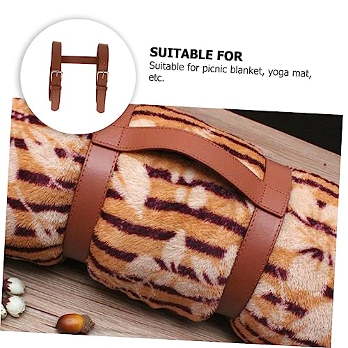 BESPORTBLE Picnic Mat Straps Giant Blanket Carrying Straps Handle Sturdy Durable for Camping Beach