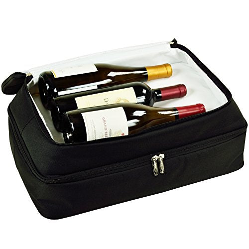 Picnic at Ascot Personalized Monogrammed Insulated Double Layer Thermal Food and Casserole Carrier- Keeps Food Hot or Cold- Designed & Quality Approved in The USA - style: Letter - B