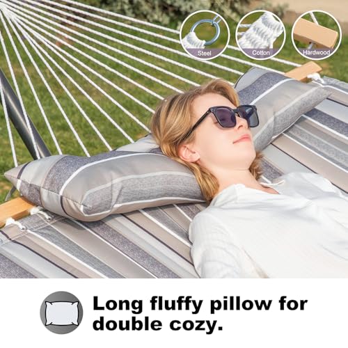 Fabric Hammock with Stand (Peace Dove) - color: Peace Dove