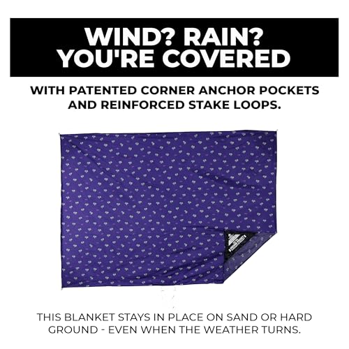 GRAND TRUNK Adventure Sheet Outdoor Blanket | Sand-Proof, Water-Resistant Beach & Picnic Blanket for Camping & Travel | Lightweight, Compact 7' x 7' | Serape - color: Serape