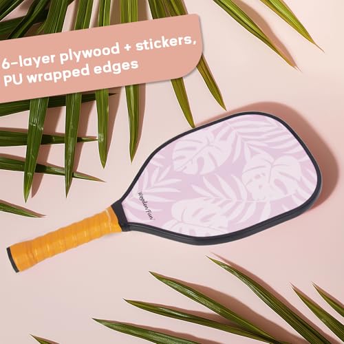 Pickleball Paddles Set of 2, USAPA Approved Pickleball Set with 4 Pickleball Balls, Gifts for Men Women Beginners