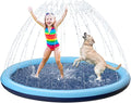 Kids Dog Splash Pad Sprinkler - Jasonwell Non Slip Dog Sprinkler Pad Splash Pool Puppy Dogs Pool Summer Outdoor Water Toys Backyard Durable Splash Pad for Toddlers Kids Small Medium Large Dogs Pet - style: Blue - 60"