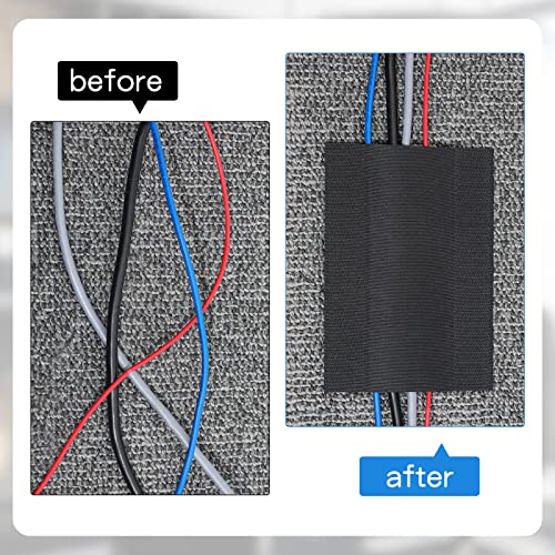 WILLBOND Carpet Cord Cover Cable Protector Floor Cover Cable Protector Management Only for Commercial Office Carpet(59.06 ft,Black) - color: Black, size: 59.06 ft