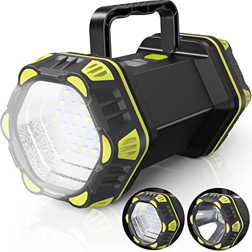 AlpsWolf Updated Camping Lantern Rechargeable, LED Flashlight Spotlight, 4800 Capacity Battery Powered, Portable Camping Light, 4+4 Modes for Emergency, Outdoor Hiking, Power Outages, Fishing - style: Green-1pack