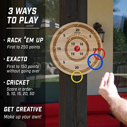 GoSports Ringer Darts Toss Game - Indoor Outdoor Hook Ring Toss Set