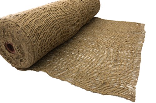 AK-Trading Jute Erosion Control, Soil Saver Mesh Blanket - 48" Wide x 1 Yard (3 feet Long) - 12 Sq. Ft. Coverage - size: 1 Yard