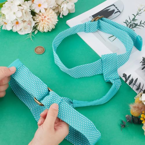 GORGECRAFT 66cm Picnic Blanket Carry Strap Outdoor Cotton Portable Handle Belt Carrier Motorcycle Bedroll Straps Holder Adjustable for Camping Travel Rug Yoga Exercise Mat Carpet Home Blanket - color: Turquoise