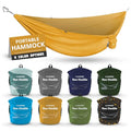 KAMMOK: Roo Double Hammock | Made from Strong & 100% Recycled Water Resistant Ripstop Fabric | Comfortable, Packable, Lightweight (Lifetime Adventure Grade Warranty), Sunflower Gold - color: Sunflower Gold, size: Roo Double