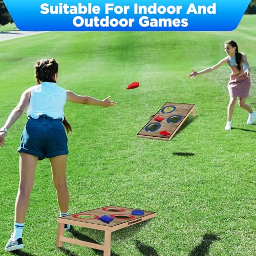 Portable Cornhole Board Set with Bean Bags,Choose 3 * 2 ft or 2 * 1 ft Cornhole Boards for Adults Kids Cornhole Games for Indoor and Outdoor Party Camping Equipment - size: 2*1 FT