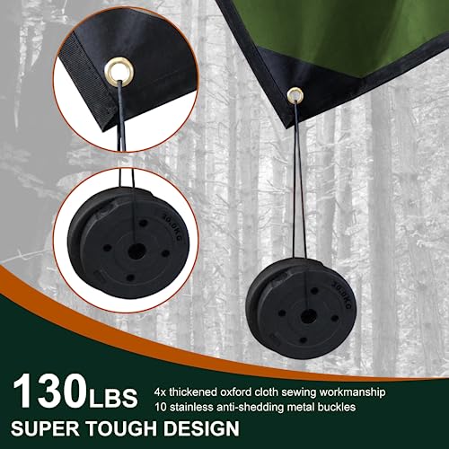 Safety Barrier：LYN XL Heavy Duty Survival Emergency Blanket/Tarp Cover-8.5'x11.8',Reflective Thermal Ripstop Waterproof,for Army,Tarp Covcer,Survial,Life Protection