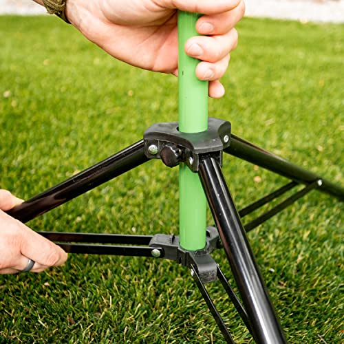 Franklin Sports Disc Golf Baskets - Portable Disc Golf Target with Chains Included - Disc Golf Basket Stand Equipment for Hole + Course Creation - style: Starter Plastic Chain