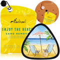 Antfuny Triangle Sand Remover for Beach Eraser Summer Women Beach Travel Essentials Vacation Travel Coconut Butter Whipped Game Toy Cruise Ship Summer Vacation Must Have Gift Towel - color: 1pcs Chair Yellow