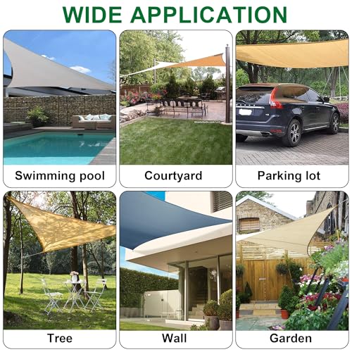 YOFIT 80 Pcs Shade Sail Hardware Kit 6 inch for Triangle Rectangle Sun Shade Sail Installation, 304 Grade Stainless for Garden Outdoors - size: 6 inch 80 pcs