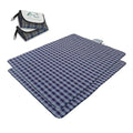 Wind Tour Family Outdoor Waterproof Durable Picnic Blankets with Carry Strap,Foldable 50×70.9 inch Sandproof Beach Mat for Kids Playground Camping Park Hiking Grass Travelling - color: Navy Blue