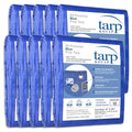 KOTAP All-Purpose Multi-Use 5-mil Poly Tarp, Blue, Cut Size 8 x 20 ft./Finished Size 7 ft. 4 in. X 19 ft. 6 in., TRA-0820-10, Waterproof - color: Blue, size: 8 x 20 Ft., (10-Pack)