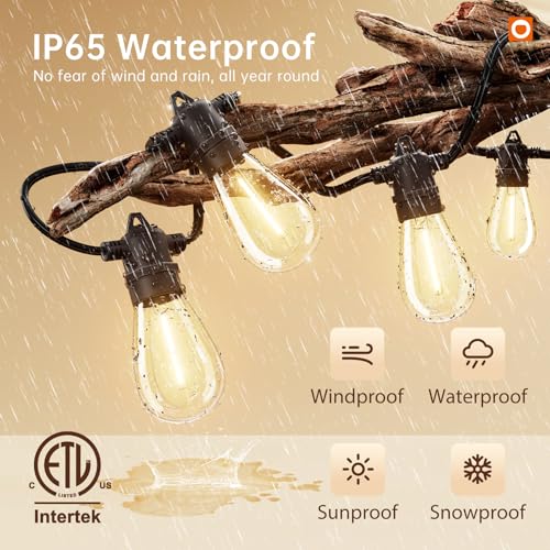 addlon 4 Pack S11 Solar Replacement Bulbs, E12 24V Shatterproof Plastic LED Bulbs for Solar Outdoor String Lights
