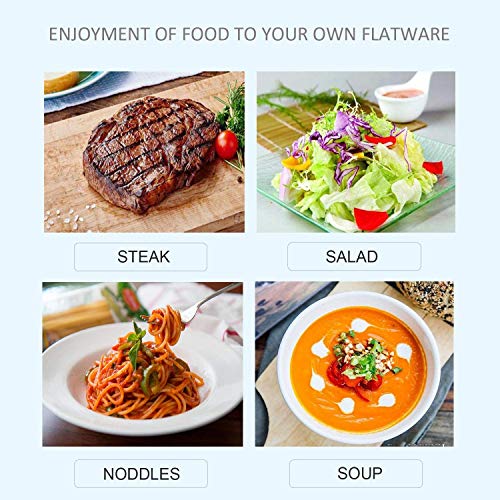 Portable Utensils Set with Case,Reusable Office Flatware Set,Healthy Travel Cutlery Set 3 PCs Stainless Steel Fork, Spoon,Knife Cutlery Ideal for Travel, Lunch Box and Camping (Rainbow) - color: Rainbow - 3 PCs