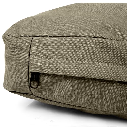 WHITEDUCK Dog Bed Cover (Olive) 28" Lx20 Wx4.3 th (S) - color: Olive - Only Cover, size: Small