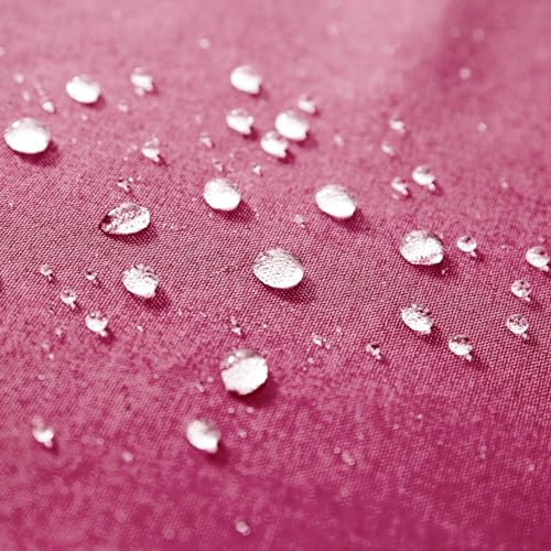 MIULEE Pack of 2 Decorative Outdoor Solid Waterproof Throw Pillow Covers Faux Linen Garden Farmhouse Cushion Cases for Patio Tent Balcony Couch Sofa 16x16 Inch Hot Pink - color: Hot Pink, size: 16" x 16" (Pack of 2)