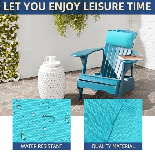 Headrest Pillow for Patio Chaise Lounge, 2 Packs Head Pillow with Elastic Band for Zero Gravity Lounge Chair, Head Neck Rest Pillow Lumbar Pillow, Blue - color: Blue
