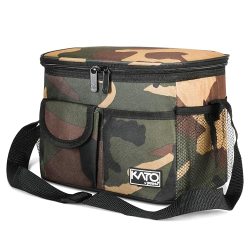 Tirrinia Insulated Lunch Bag for Women Men, Leakproof Lunch Box Containers for Adult, Work, School, Soft Lunchbox for Kids,Boys, Adult Cooler Bag for Picnic Hiking Beach,Camo - color: Camo, size: Medium -8L