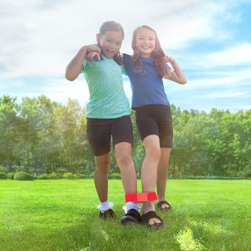 B. toys – 3 Outdoor Games for Kids – Racing Sacks & 3 – Legged Race Bands – Egg – and – Spoon Game – Birthday Party Games – 5 Years + – Outdoor Games Galore - style: Outdoor Racing Games