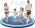 Kids Dog Splash Pad Sprinkler - Jasonwell Non Slip Dog Sprinkler Pad Splash Pool Puppy Dogs Pool Summer Outdoor Water Toys Backyard Durable Splash Pad for Toddlers Kids Small Medium Large Dogs Pet - style: Blue - 87"
