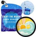 Antfuny Sand Remover Cleaner Eraser for Women Beach Towel Blanket Clip 2 4 6 Quick Dry Oversized XL Extra Large Thick Think Cloud Turkish Cotton Microfiber Bulk Packs Mat Sand Free Sandproof - color: 1pcs Sun Waves