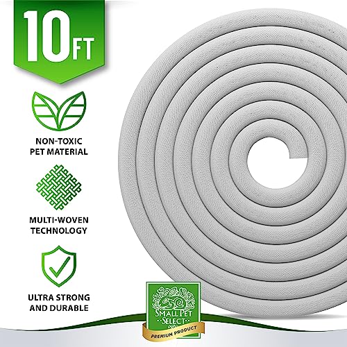 Small Pet Select Heavy Duty Cord Cover - White, 10ft - Ultra Durable Electrical Cable and Wire Protector for Rabbits, Dogs, Cats and Other Pets - Cord Management and Animal Protection - color: White