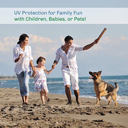 Beach Tent - Sun Shelter for Shade with UV Protection and Water-Resistant Coating for Sports Events and More with Carry Bag by Wakeman Outdoors - color: Green