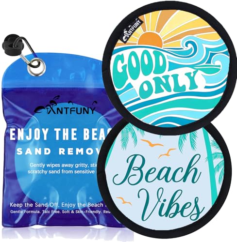 Antfuny 2 Pack Sand Rremover for Beach Eraser for Vacation 1 3 4 5 8 12 Toy Age Shovel Castle Building Bulk Cup Holder Adult Family Game Clip Women Men Outfit Towel Sandal Shoes Pant Hat Cart Wagon - color: 2 Pack Summer Beach Good