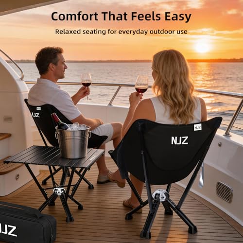 Folding Outdoor Chair — Easy Outdoor Comfort, Simple One-Piece Design, Stable Aluminum Frame, Relaxed Seating for Backyard, Camping & Everyday Use - color: Grey, size: A