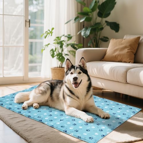 Ownpets Dog Cooling Mat, X-Large 43 x 27 Inch Thick and Waterproof Cooling Pad for Summer, Water-Filled Pet Mat for Large Dogs, Leakproof Design for Crate, Bed, Sofa, Floor and Car Seat - size: X-Large