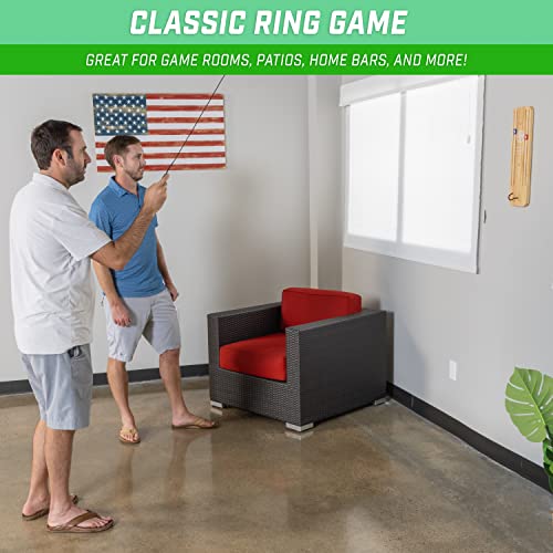 GoSports Hook 21 Ceiling Mount Ring Swing Game - Choose Your Color - Play Indoors or Outdoors - color: Natural