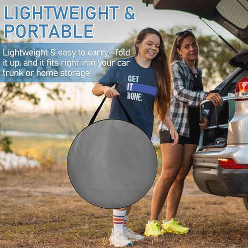 Pop Up Shower Changing Room Privacy Tent, Instant Portable Outdoor Shower Tent, Camp Toilet, Rain Shelter for Camping & Beach Lightweight & Sturdy, Easy Set Up, Foldable,with Carry Bag - style: Dark Gray